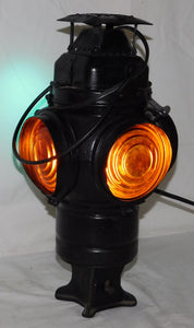 Adlake Railroad Non-Sweating Switch Lantern w/ bulb & plug Works Vintage Chicago