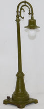 Load image into Gallery viewer, Lionel Trains #59 Gooseneck Street Lamp Olive Green 8 5/8&quot; diecast O/ Std Prewar Great Shape
