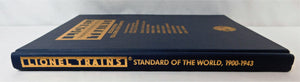1900-1943 Lionel Train Prewar Guide book TCA O OO & Standard of the World +CHART