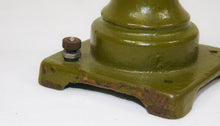 Load image into Gallery viewer, Lionel Trains #59 Gooseneck Street Lamp Olive Green 8 5/8&quot; diecast O/ Std Prewar Great Shape
