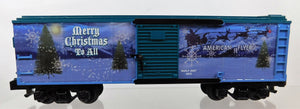 American Flyer 6-48368 2007 Christmas Boxcar Holiday S gauge Lines Santa Rudolph