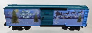 American Flyer 6-48368 2007 Christmas Boxcar Holiday S gauge Lines Santa Rudolph