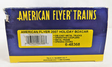 Load image into Gallery viewer, American Flyer 6-48368 2007 Christmas Boxcar Holiday S gauge Lines Santa Rudolph
