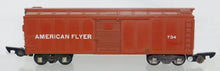 Load image into Gallery viewer, American Flyer 734 Op Merchandise Boxcar Tuscan version 1952-53 +cubes 712+buttn
