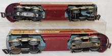 Load image into Gallery viewer, UNIQUE Arts Trains #2000 Rock Island AA Diesel Set Tinplate RUNS 1950s 3rAIL VINTAGE
