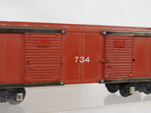 Load image into Gallery viewer, American Flyer 734 Op Merchandise Boxcar Tuscan version 1952-53 +cubes 712+buttn
