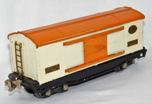 Prewar Lionel Trains 814 Box Car Cream/Orange Automobile Furniture O RESTORED