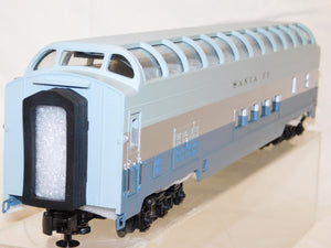 MTH 20-6792 Santa Fe Blue Goose 70' Streamlined FULL VISTA DOME Add-On #511 HTF!