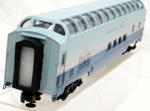 MTH 20-6792 Santa Fe Blue Goose 70' Streamlined FULL VISTA DOME Add-On #511 HTF!