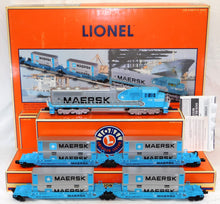 Load image into Gallery viewer, Lionel 6-21950 MAERSK SD-70 Diesel &amp; MAXI STACK containers Set C-7 Boxed Scarce
