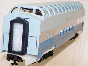 MTH 20-6792 Santa Fe Blue Goose 70' Streamlined FULL VISTA DOME Add-On #511 HTF!