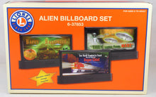 Load image into Gallery viewer, Lionel 6-37853 Alien Billboard Set w/ Halloween Billboard Area 51 Roswell 6 images double sided
