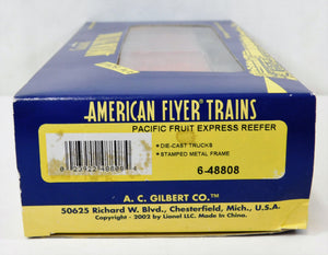 American Flyer 6-48808 Pacific Fruit Express Reefer Orange 30000 S Gauge C-8 PFE