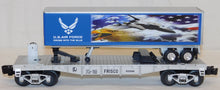 Load image into Gallery viewer, Lionel 6-52513 St Louis LRRC U.S. Air Force TOFC Flatcar w/ Trailer C-9 FRISCO O
