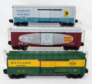 Lionel 6-19276 6464 Boxcar Set Series 5 V 3 car set B&O Central Georgia Rutland