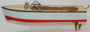 ITO Speed Boat 1940s-50s Japan wooden battery Operated +TMY motor 13" VINTAGE