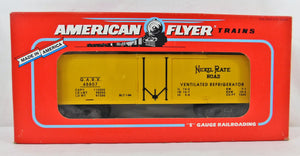 American Flyer 6-48807 Nickel Plate Railroad Refrigerator Car Reefer GARX S scal