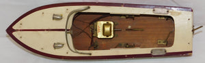 ITO Speed Boat 1940s-50s Japan wooden battery Operated +TMY motor 13" VINTAGE