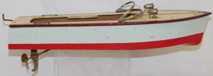 ITO Speed Boat 1940s-50s Japan wooden battery Operated +TMY motor 13" VINTAGE