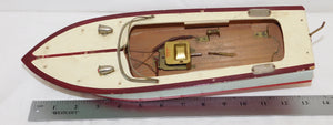 ITO Speed Boat 1940s-50s Japan wooden battery Operated +TMY motor 13" VINTAGE