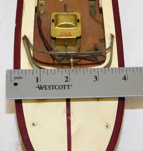 ITO Speed Boat 1940s-50s Japan wooden battery Operated +TMY motor 13" VINTAGE