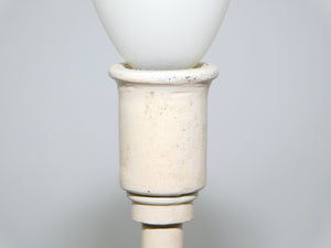 Lionel Trains #53 Lamp Post Ivory  8 1/2" diecast w/63-11 opal bulb O/Std Prewar