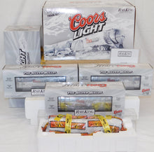 Load image into Gallery viewer, MTH 30-1433-1 COORS Light Silver Bullet Train Set Protosound 2 streamlined NIB O
