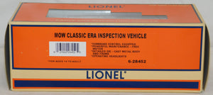 Lionel 6-28452 MOW Early Era Inspection Car Conventional/ TMCC Command M453