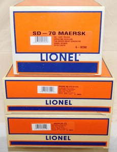 Lionel 6-21950 MAERSK SD-70 Diesel & MAXI STACK containers Set C-7 Boxed Scarce