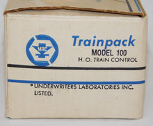 Load image into Gallery viewer, MRC #100 HO scale TRAINPACK Power Pack DC transformer fwd/revrs BOXED CLEAN  C8
