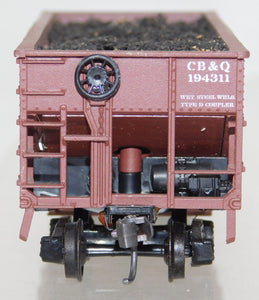 ATHEARN CB&Q 194311 34' Composite 2 Bay Hopper w/coal scale couplers Burlington