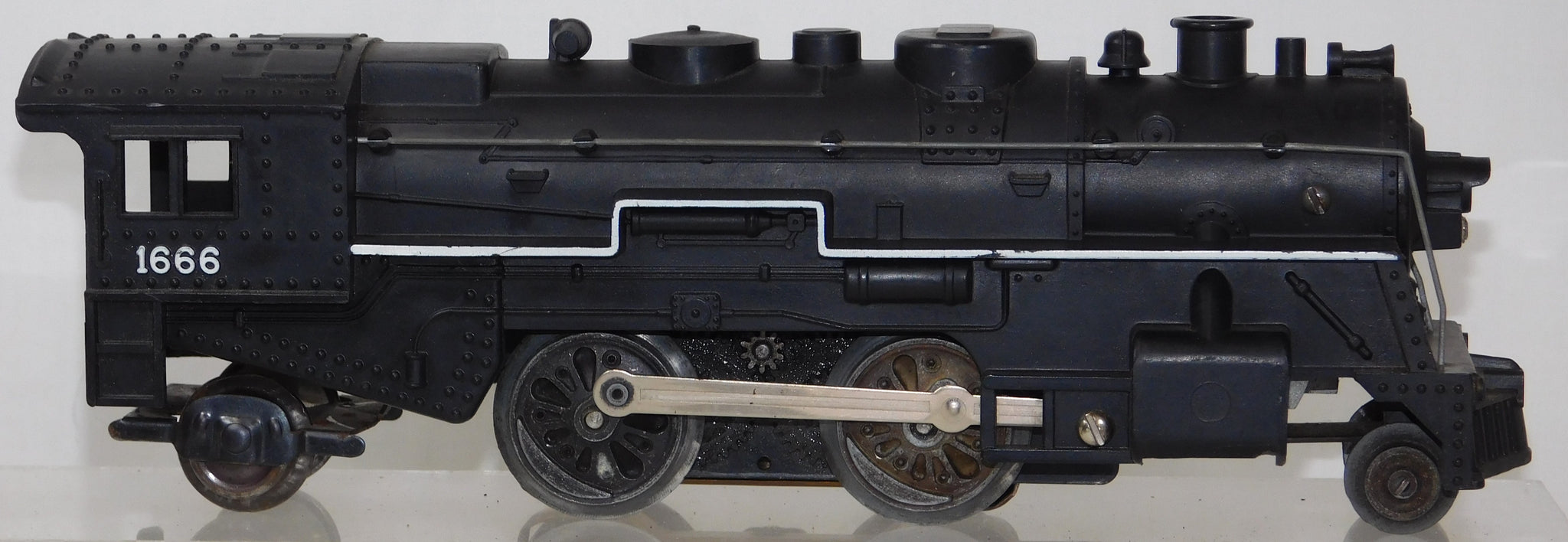 Marx 1666 2-4-2 Steam Engine Smoke Dble reduction motor 1950s Postwar ...