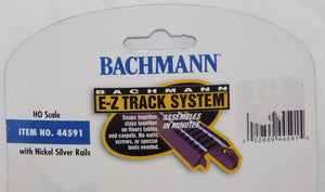 Bachmann 44591 EZ-Track 2 pcs Hayes Bumpers Nickel Silver gray roadbed HO C-9 YELLOWED packaging