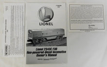 Load image into Gallery viewer, Lionel 6-18136 Santa Fe Chief F3 DUMMY B UNIT 2343C  SilverTrucks TMCC Railsound
