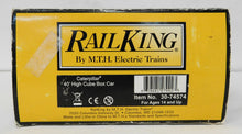 Load image into Gallery viewer, MTH 30-74574 Caterpillar 40' Hi Cube Boxcar Car CAT C-89 Boxed Rail King #925608 O
