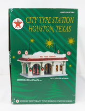 Load image into Gallery viewer, Ertl TEXACO City Type Gas Station Houston Texas Christmas Ceramic village 2001 #6
