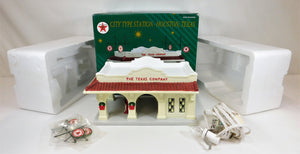 Ertl TEXACO City Type Gas Station Houston Texas Christmas Ceramic village 2001 #6