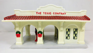 Ertl TEXACO City Type Gas Station Houston Texas Christmas Ceramic village 2001 #6