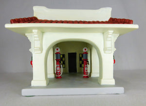 Ertl TEXACO City Type Gas Station Houston Texas Christmas Ceramic village 2001 #6