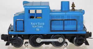 Lionel Trains 51 Navy Yard New York Vulcan Switcher 1956-57 Blue O Gauge 2-4-2