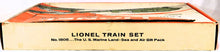 Load image into Gallery viewer, Lionel #1805 Land and Sea Gift Pack USMC Military Train Set Postwar Boxed Missile Launcher USMC action cars
