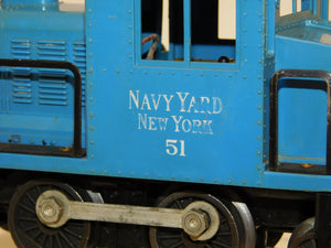 Lionel Trains 51 Navy Yard New York Vulcan Switcher 1956-57 Blue O Gauge 2-4-2