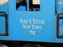 Load image into Gallery viewer, Lionel Trains 51 Navy Yard New York Vulcan Switcher 1956-57 Blue O Gauge 2-4-2
