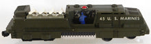 Load image into Gallery viewer, Lionel #1805 Land and Sea Gift Pack USMC Military Train Set Postwar Boxed Missile Launcher USMC action cars
