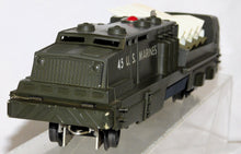 Load image into Gallery viewer, Lionel #1805 Land and Sea Gift Pack USMC Military Train Set Postwar Boxed Missile Launcher USMC action cars
