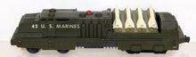 Load image into Gallery viewer, Lionel #1805 Land and Sea Gift Pack USMC Military Train Set Postwar Boxed Missile Launcher USMC action cars

