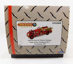 Corgi US 52604 Ahrens Fox HT Piston Pumper HHCo #1 Fire Engine 1:50 Tarrytown NY