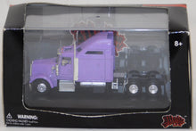 Load image into Gallery viewer, Malibu International Kenworth T-600 Metallic light Purple Rig 1/87 HO Scale w/display case
