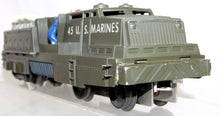 Load image into Gallery viewer, Lionel #1805 Land and Sea Gift Pack USMC Military Train Set Postwar Boxed Missile Launcher USMC action cars
