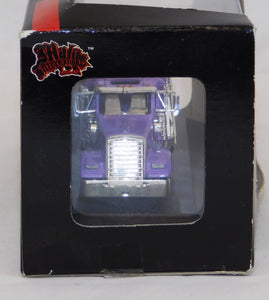 Malibu International Kenworth T-600 Metallic light Purple Rig 1/87 HO Scale w/display case